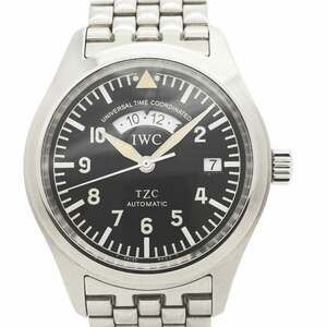 IWC Schaffhausen Pilot's Watch Flieger UTC IW325102 Black Dial Men's